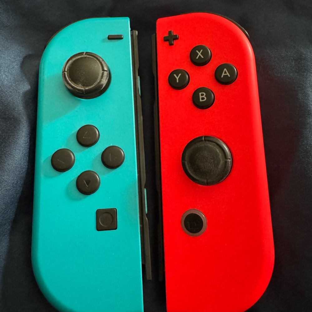 Nintendo Switch Joy-Con Controllers - Neon Red and Blue
